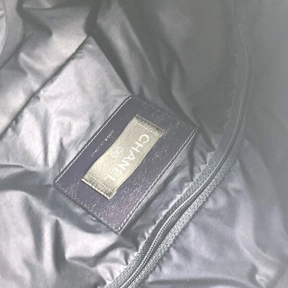 CHANEL fringe CocoNeige CC Coco Logo Crossbody Shoulder Bag Nylon White - Picture 6 of 15